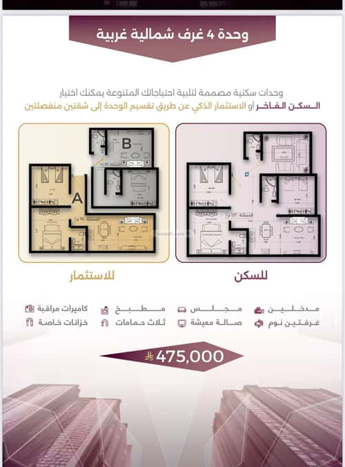 Apartment with 4 Bedrooms Al Sulaymaneyyah, South Jeddah, Jeddah