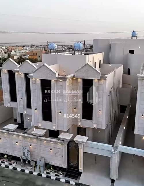 فيلا 353.09 متر مربع غربية على شارع 15م الواسط، الطائف