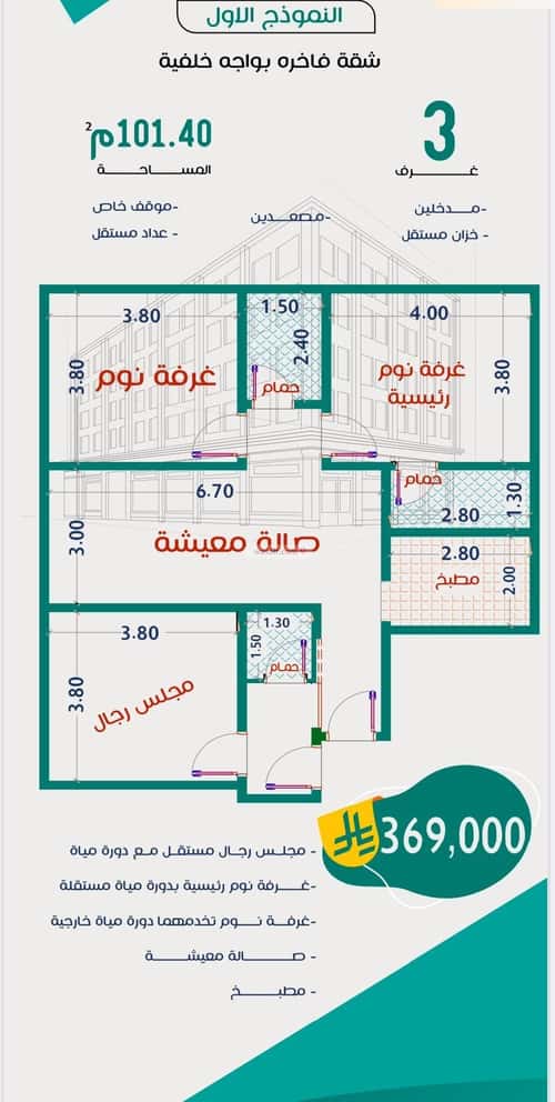 Apartment with 4 Bedrooms Al Rabbwah, North Jeddah, Jeddah