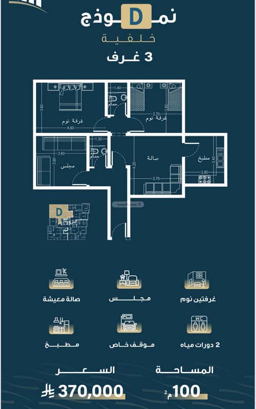 Apartment 1263 SQM with 3 Bedrooms Al Naseem, South Jeddah, Jeddah
