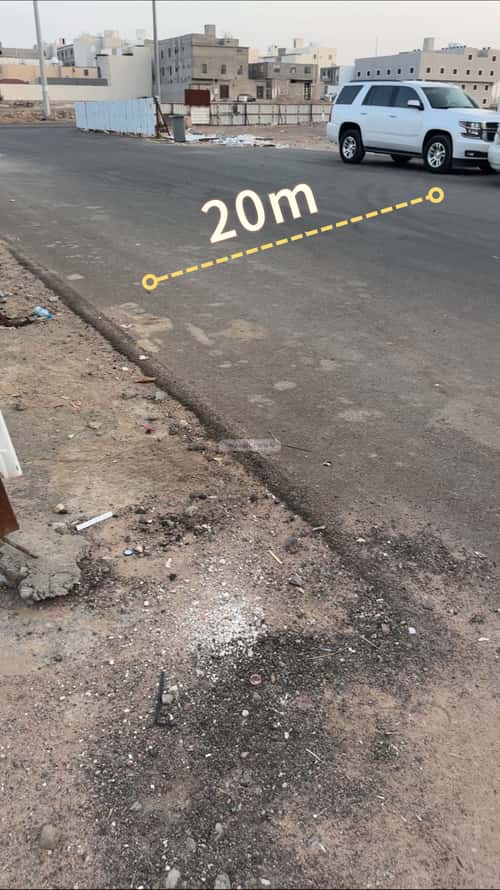 Land 362.5 SQM Facing West on 20m Width Street Al-Jisah, Madinah