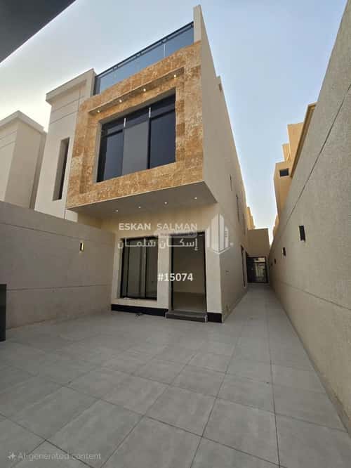 Villa 343.76 SQM Facing East on 15m Width Street Al-Yarmuk, East Riyadh, Riyadh