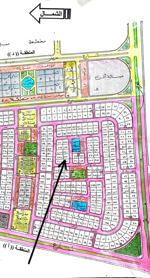 Land 375 SQM Facing South on 15m Width Street Al- Rajaa, Khobar