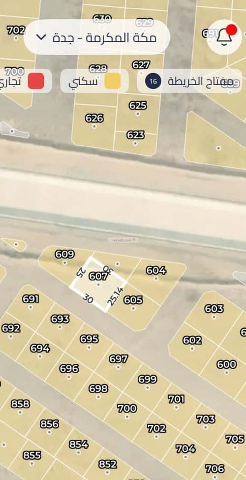 Land 375 SQM Facing South on 15m Width Street Al Bashaer, East Jeddah, Jeddah