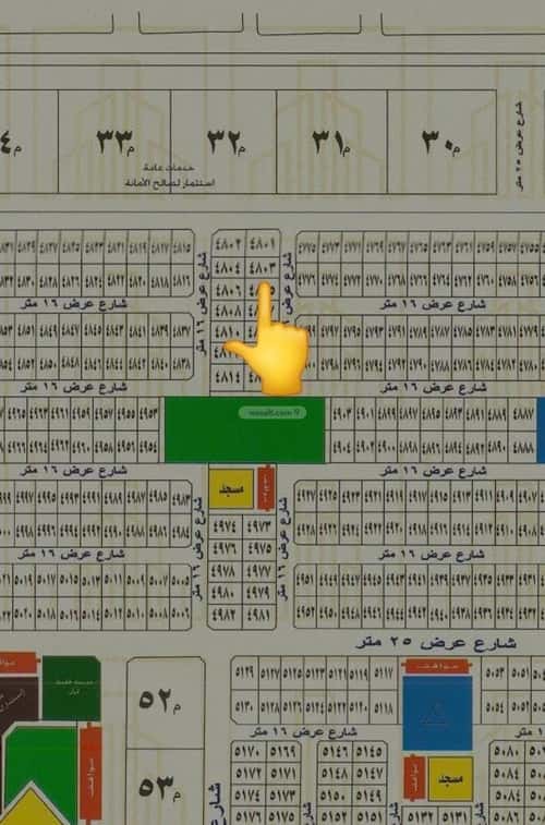 Land 450 SQM Facing West on 16m Width Street Al-Shara'I, Jeddah