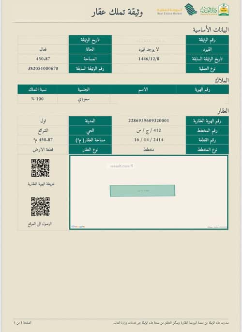 Land 450 SQM Facing West on 16m Width Street Al-Shara'I, Jeddah