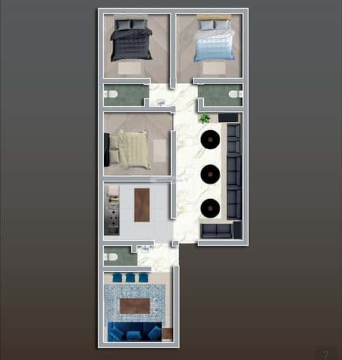 Apartment 1045 SQM with 4 Bedrooms Al Nuzha, North Jeddah, Jeddah