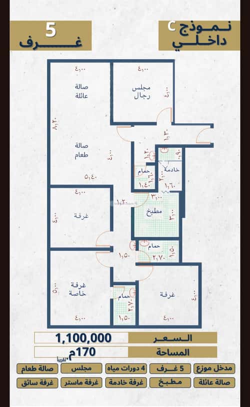 شقة ب 4 غرف النهضة، شمال جدة، جدة
