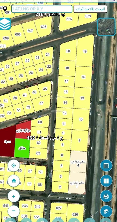Land 1000 SQM Facing West on 16m Width Street Obhur Al Janoubeyyah, North Jeddah, Jeddah