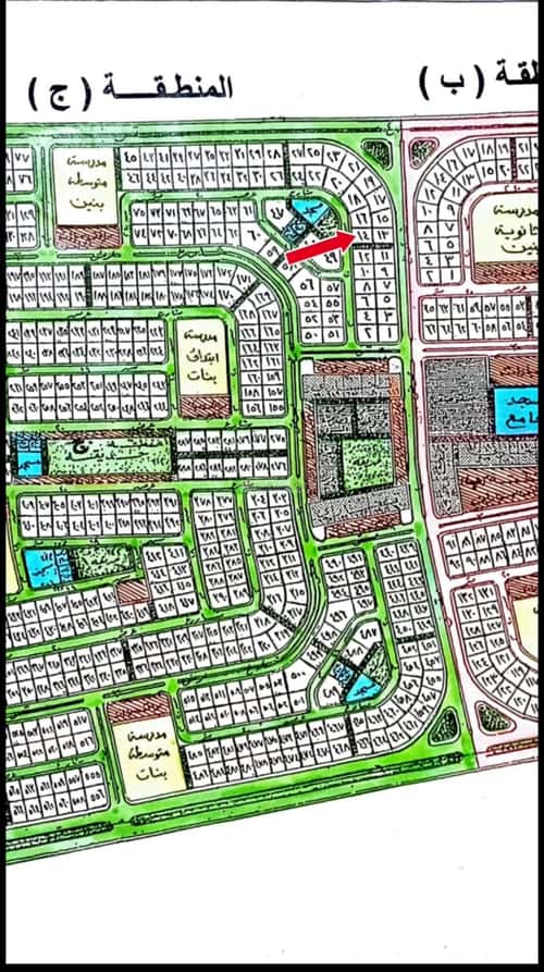 Land 875 SQM Facing South West on 20m Width Street Al Kawthar, Khobar