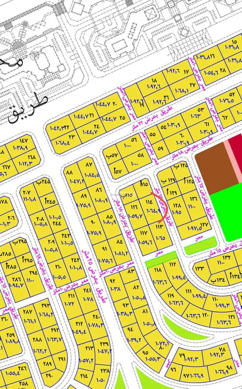 Land 1064.9 SQM Facing East on 15m Width Street Al Naseeriya 4, Jazan