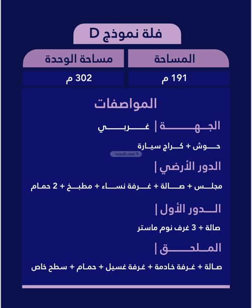 Villa 301.74 SQM Facing North on 20m Width Street Uhod, Aldammam