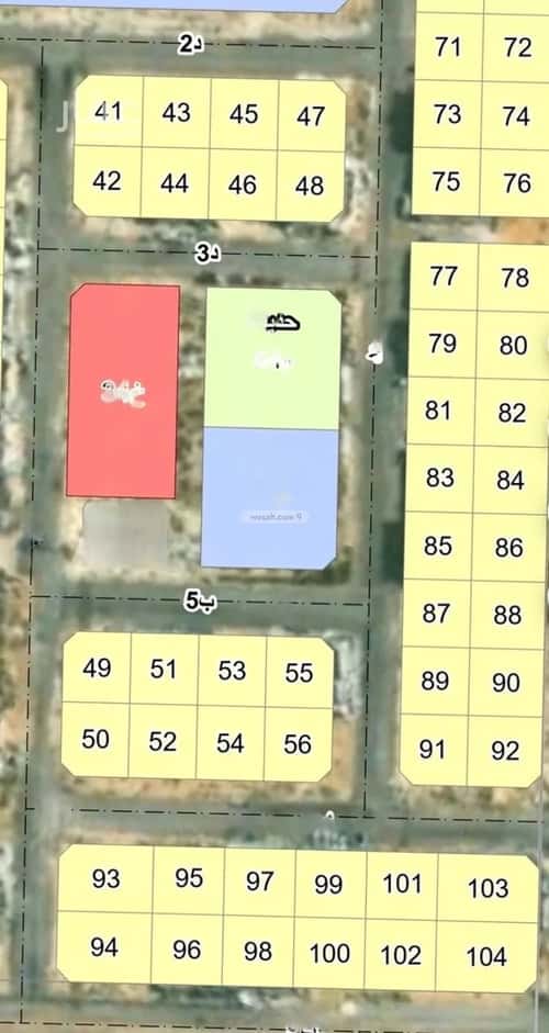 أرض 432 متر مربع جنوبية غربية على شارع 20م حي البساتين - بقيق، بقيق