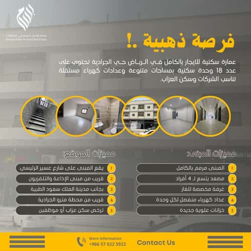 عمارة 574.5 متر مربع واجهة غربية الشميسي، وسط الرياض، الرياض