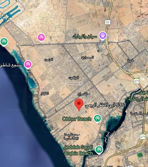 أرض 375 متر مربع شمالية على شارع 15م الشراع، شمال جدة، جدة