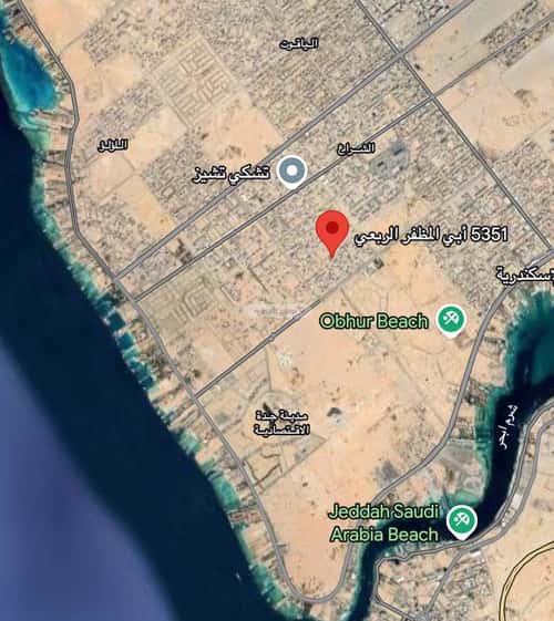 أرض 375 متر مربع شمالية على شارع 15م الشراع، شمال جدة، جدة