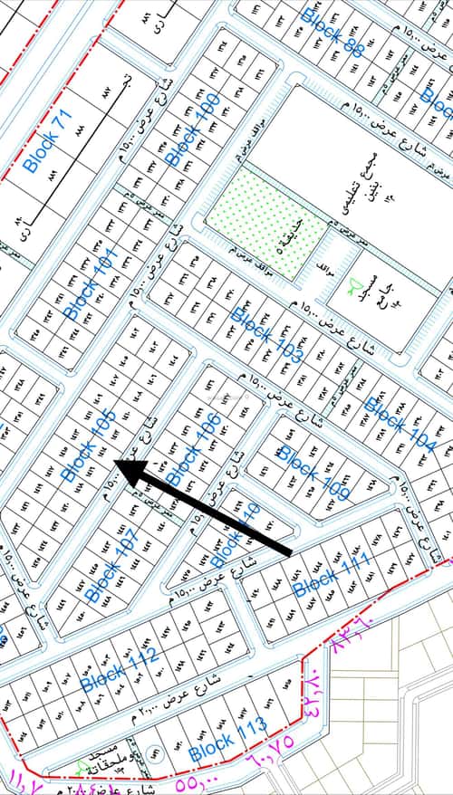 Land 400 SQM Facing South on 15m Width Street Al-Shafa, Bariduh