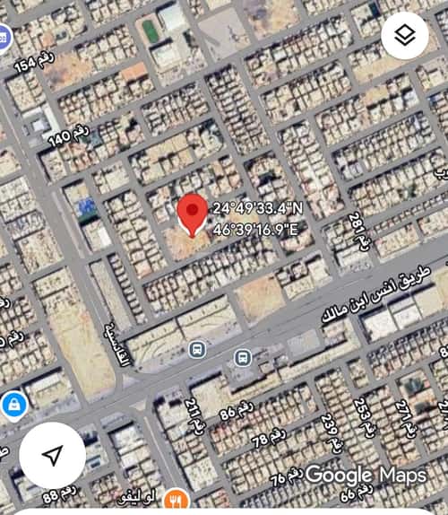 أرض 2250 متر مربع جنوبية شرقية على شارع 15م الياسمين، شمال الرياض، الرياض