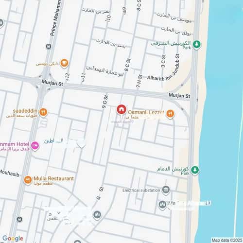 Villa 450 SQM Facing West on 25m Width Street Al Shateea Al Sharky, Aldammam