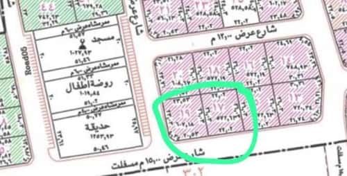 أرض 607.18 متر مربع جنوبية غربية على شارع 12م النزهة، أبو عريش - أبو عريش