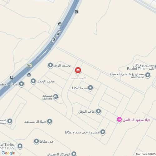Villa 411.68 SQM Facing West on 20m Width Street Okaz, South Riyadh, Riyadh