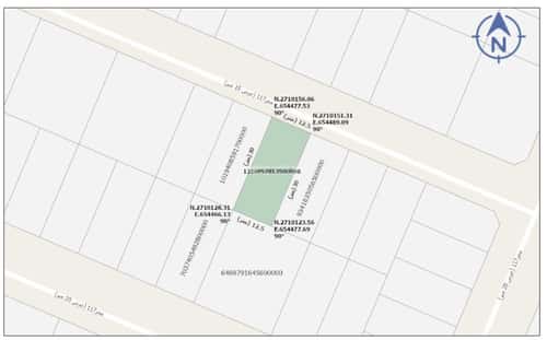 Land 375 SQM Facing North on 15m Width Street Dahiat Namar, West Riyadh, Riyadh