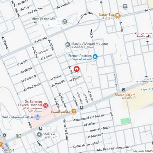 أرض 845 متر مربع جنوبية غربية على شارع 10م الحمراء، شمال جدة، جدة