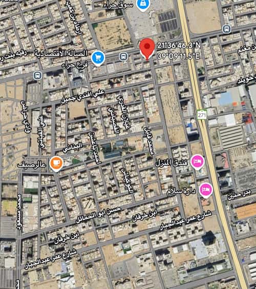 Land 318 SQM facing 3 Streets on 25m width street السلامة، شمال جدة، جدة