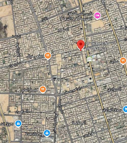 Land 318 SQM facing 3 Streets on 25m width street السلامة، شمال جدة، جدة