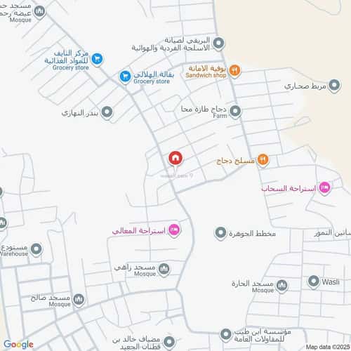Villa 308.98 SQM Facing West on 15m Width Street Gourana, Makkah Al Mukarramah