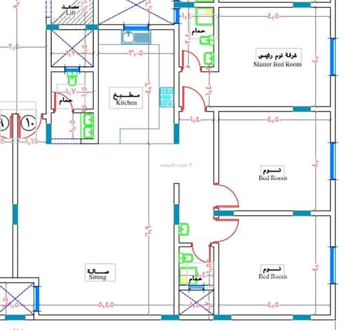 Apartment with 3 Bedrooms Al-Qairawan, North Riyadh, Riyadh