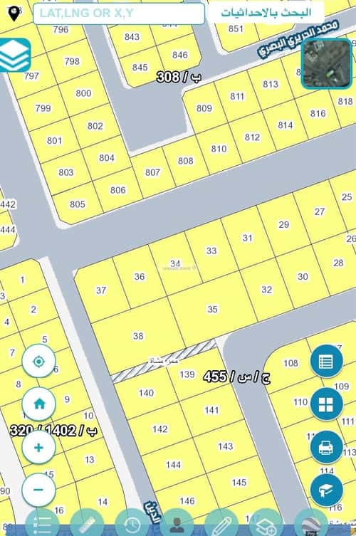 أرض 450 متر مربع شمالية على شارع 32م المنارات، شمال جدة، جدة