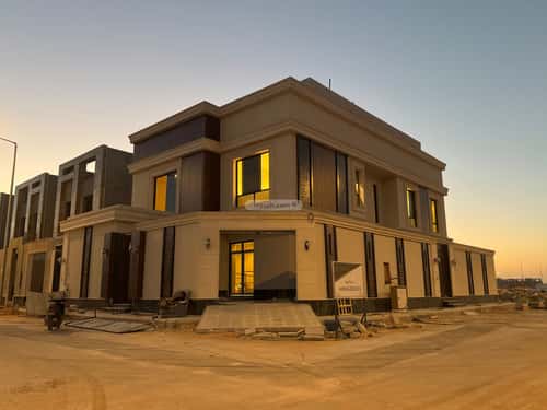 Villa 338.125 SQM Facing North West on 20m Width Street Ar-Rimal, East Riyadh, Riyadh