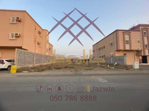 Land 500 SQM Facing North on 25m Width Street The Light, Jazan