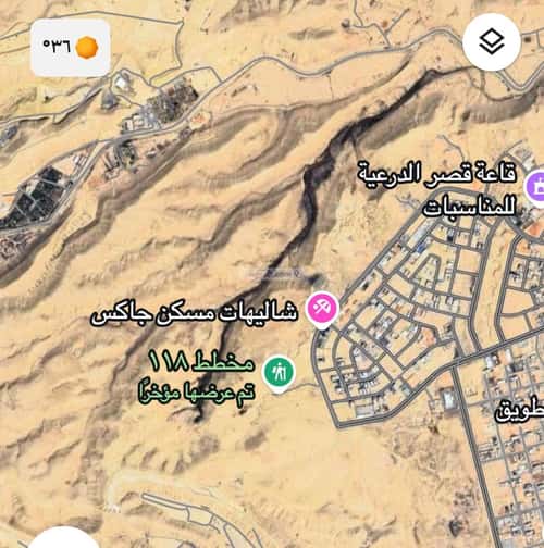 Land 600 SQM Facing East on 28m Width Street Al Oudah, Diriyah