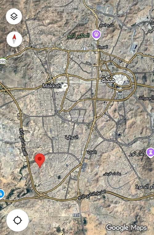 Land 1050 SQM Facing North on 15m Width Street Almouhamdeah, Makkah Al Mukarramah