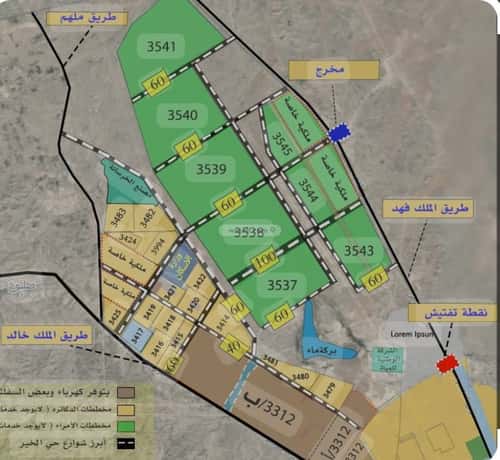 Land 390 SQM Facing South on 20m Width Street Al-Khear, North Riyadh, Riyadh