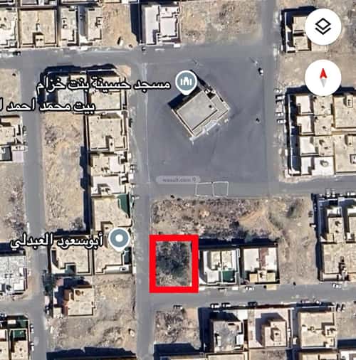 أرض 612.5 متر مربع غربية على شارع 15م النور، خميس مشيط