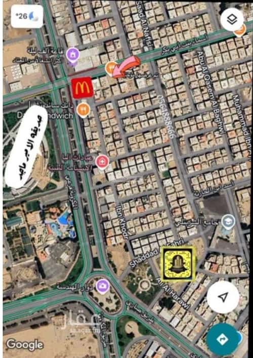 أرض 1073.5 متر مربع شمالية على شارع 32م الربوة، شمال جدة، جدة