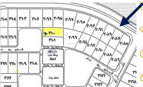 Land 800 SQM Facing South on 15m Width Street Alqarn Mukhatat Wadi Alfare, Alqarn Mukhatat Wadi Alfare