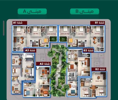 Apartment 1092 SQM with 4 Bedrooms Al Hamrah, North Jeddah, Jeddah