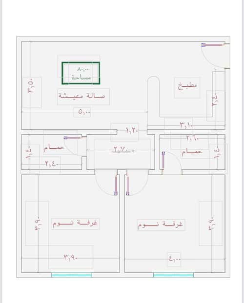 Apartment with 2 Bedrooms Al Swaryee, North Jeddah, Jeddah