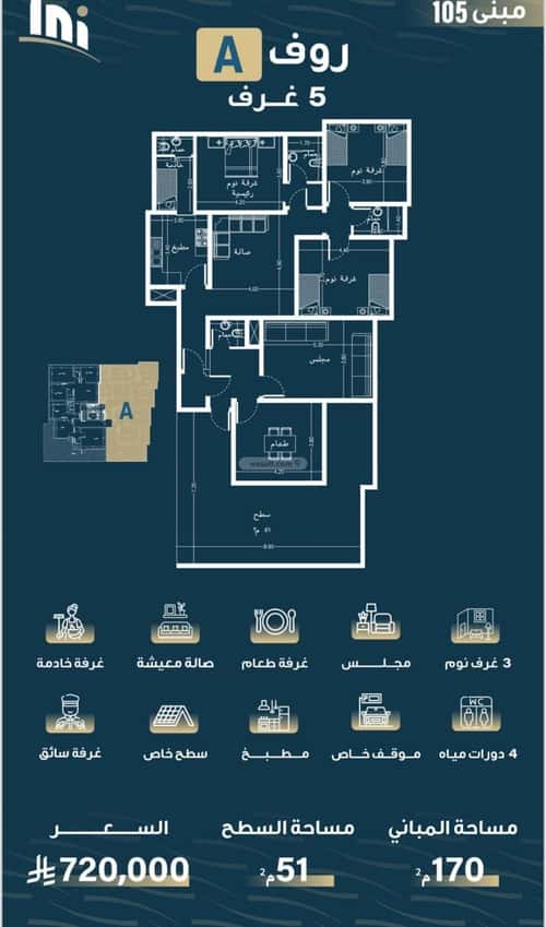 Apartment with 5 Bedrooms Al Naseem, South Jeddah, Jeddah