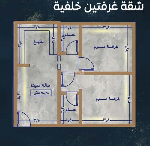 Apartment with 2 Bedrooms Al Swaryee, North Jeddah, Jeddah