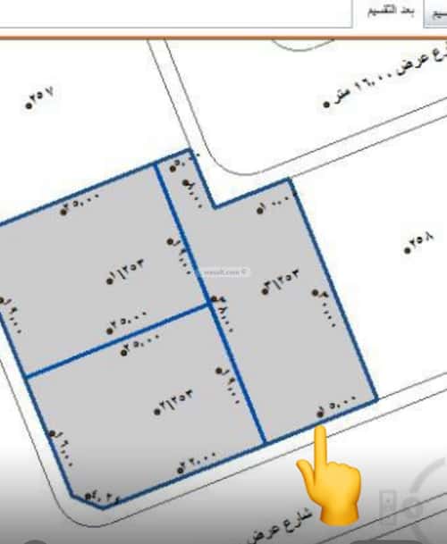 Land 490 SQM Facing South on 15m Width Street Al Swaryee, North Jeddah, Jeddah