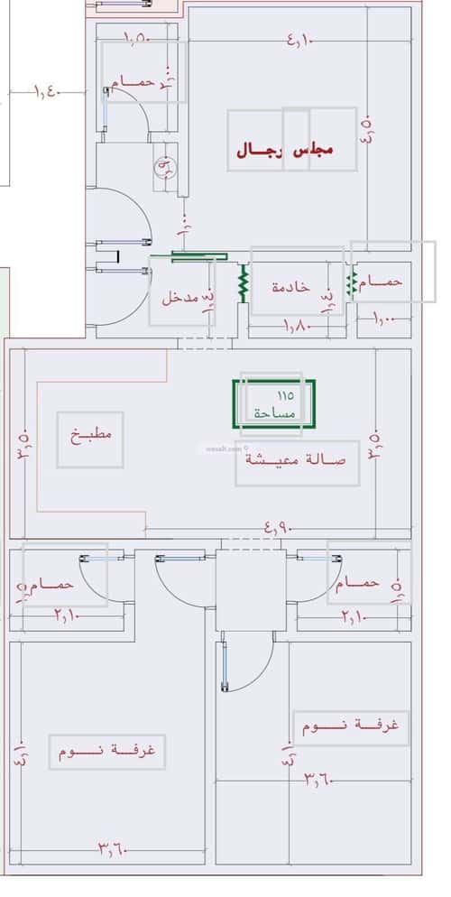 Apartment with 2 Bedrooms Al Safa, North Jeddah, Jeddah