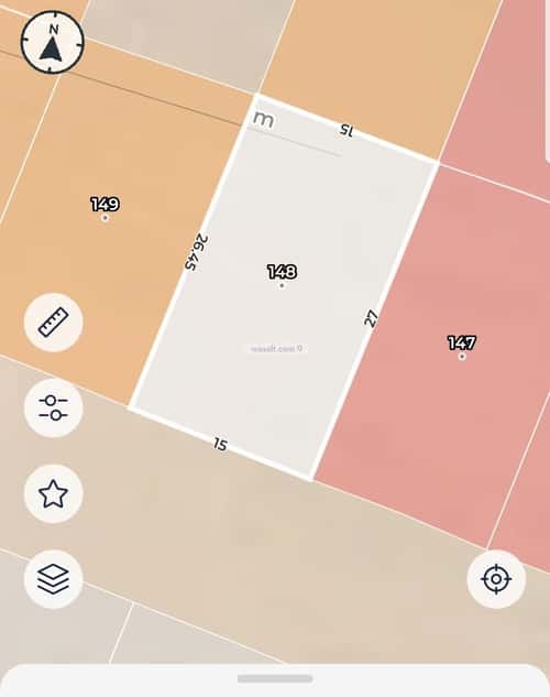 Land 399.33 SQM Facing South on 15m Width Street Al-Hassa, Madinah