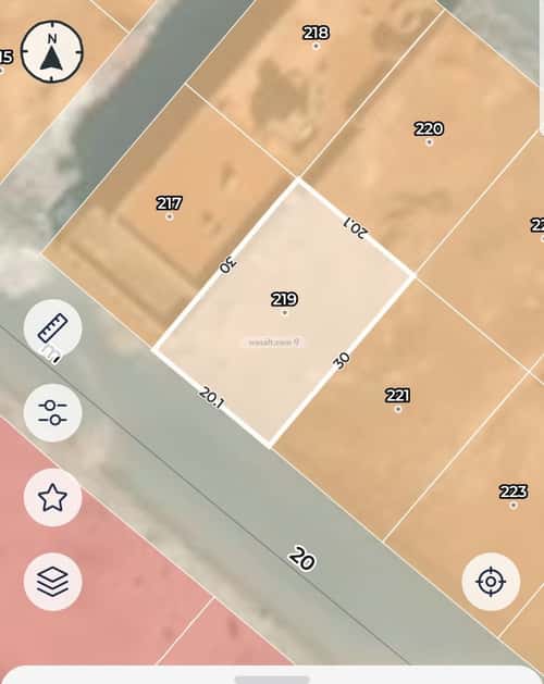 Land 600 SQM Facing West on 20m Width Street Al-Hassa, Madinah
