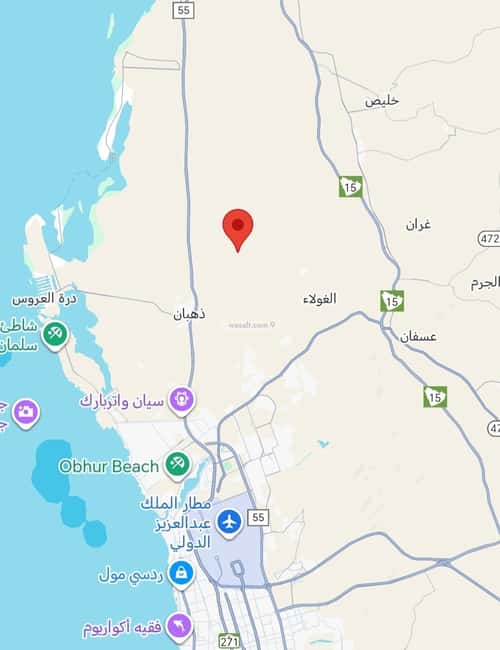 أرض 450 متر مربع شرقية على شارع 16م الندى، شمال جدة، جدة