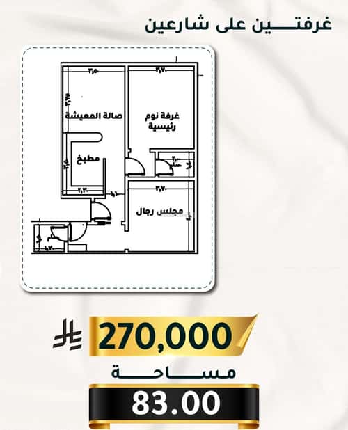 شقة 2919 متر مربع بغرفتين الثغر، جنوب جدة، جدة